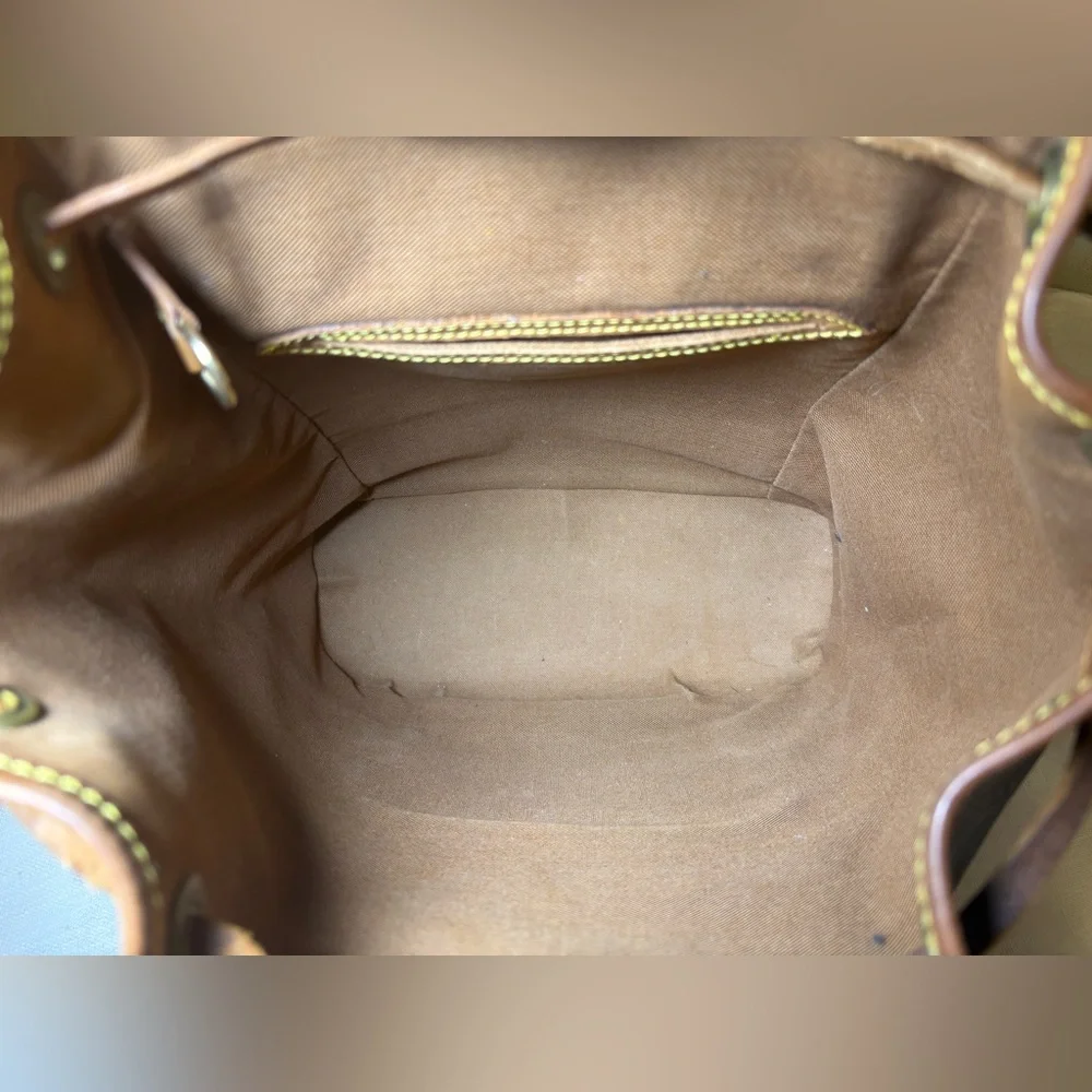 Louis Vuitton 1999 Montsouris PM Backpack Vintage Monogram Like New w/ Box